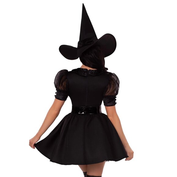 Bewitching Witch Costume - 3-Piece Vintage-Inspired Halloween Set - Picture 2 of 2